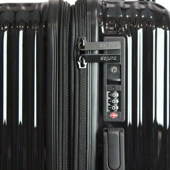 World Traveler Dejuno Tonal 20-Inch Carry-On Polycarbonate Luggage - Onyx - Picture 7 of 8